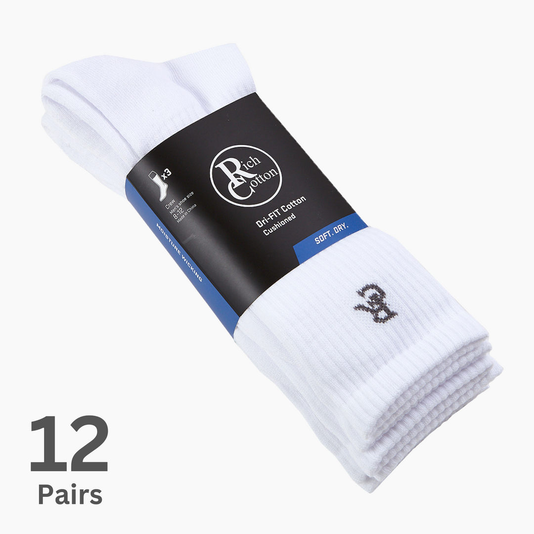 Crew Cut Dri-Fit Cushioned Socks