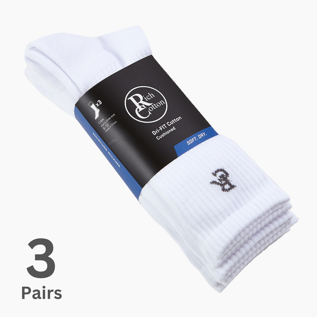 Crew Cut Dri-Fit Cushioned Socks