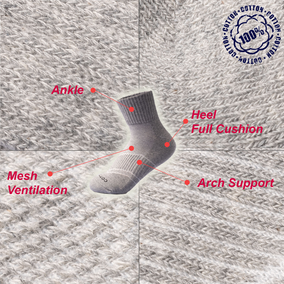 Quarter Dri-Fit Cushioned Socks