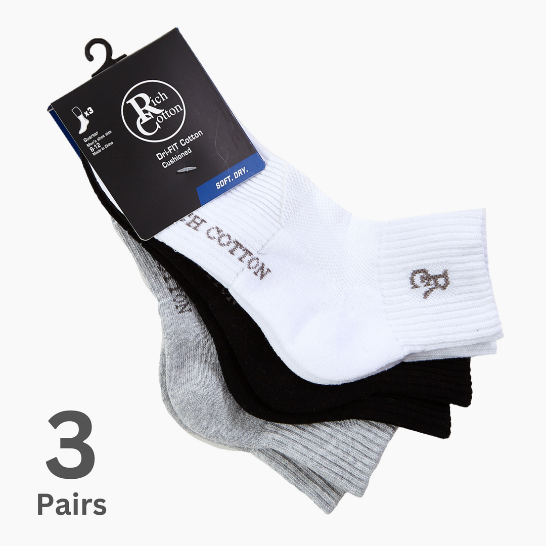 Quarter Dri-Fit Cushioned Socks