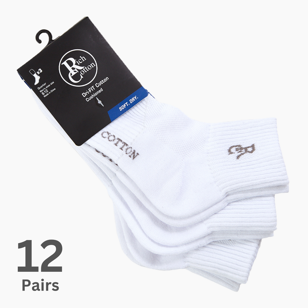 Quarter Dri-Fit Cushioned Socks