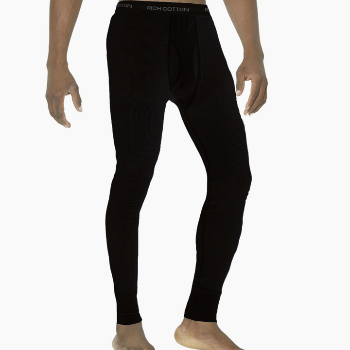 Fitted Thermal Waffle Pants