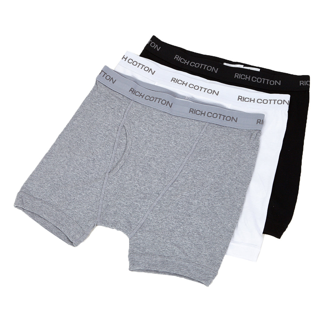 Men's Boxer Briefs 4 Pack Mix Colors - Rich Cotton